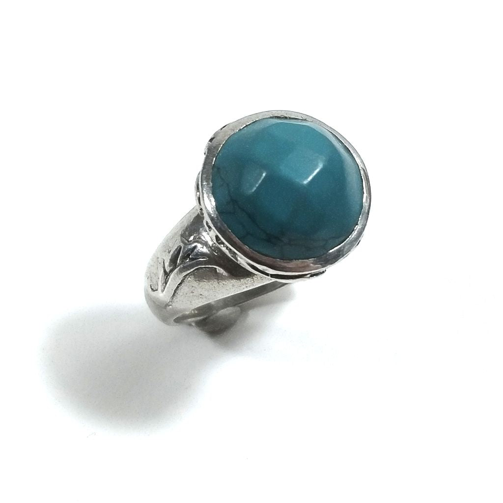 ANELLO etnico in argento 925 con Turchese | Gioielli etnici
