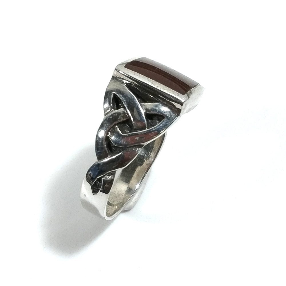 ANELLO artigianale in argento 925 Anello con Corniola | GIOIELLI UOMO