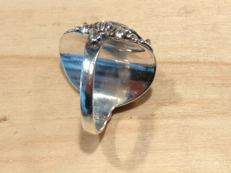 anello argento veleno e granato