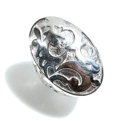Anello in argento 925 ovale VINTAGE | design barocco