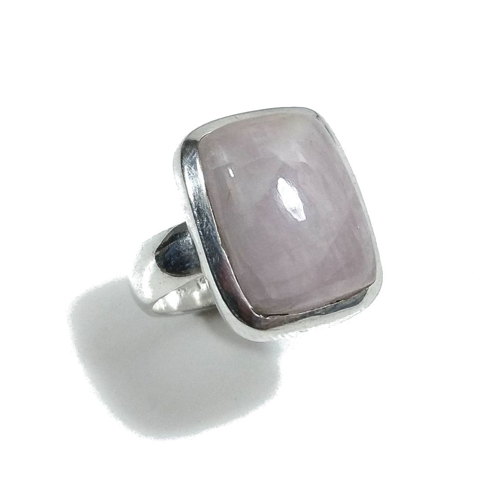 Anello con pietra in argento 925 con Acquamarina rosa - Morganite | GIOIELLI IN ARGENTO