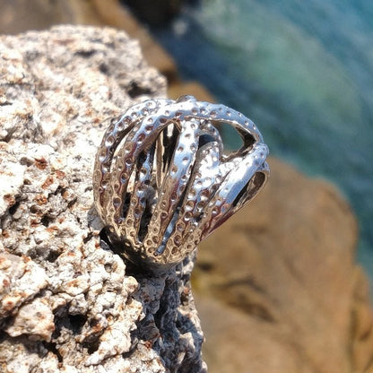ANELLO ETNICO VARSHA in argento 925 ANELLO artigianale – immagine1