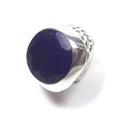 ANELLO argento con Lapislazzuli quadrato – immagine5