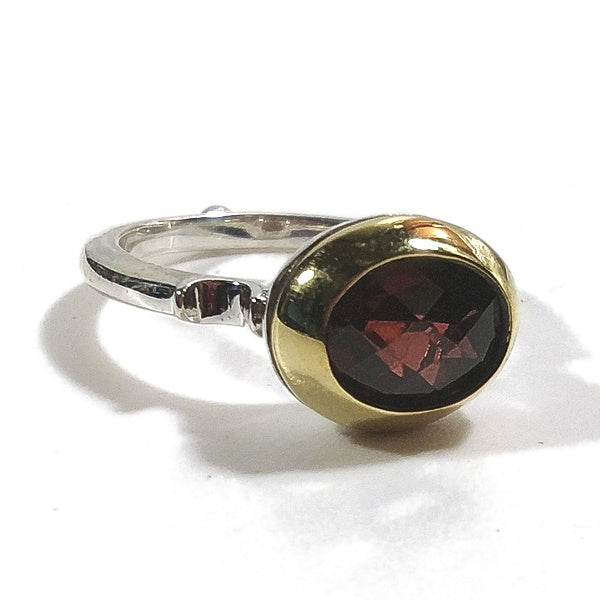 Anello fascia ETNICA in argento 925 ANELLO artigianale con pietra | ANELLI ARGENTO
