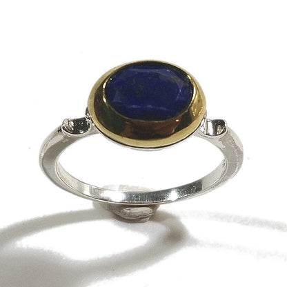 Anello fascia ETNICA in argento 925 ANELLO artigianale con pietra | ANELLI ARGENTO