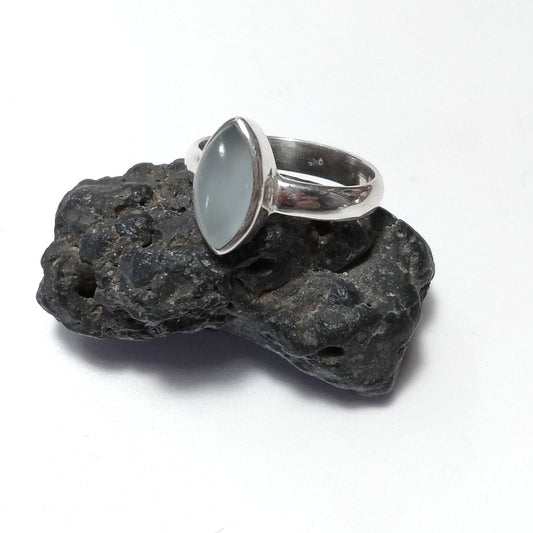 ANELLO artigianale in argento 925 Anello d'argento Acquamarina | GIOIELLI CON PIETRE  Contenuti multimediali 1 di 5