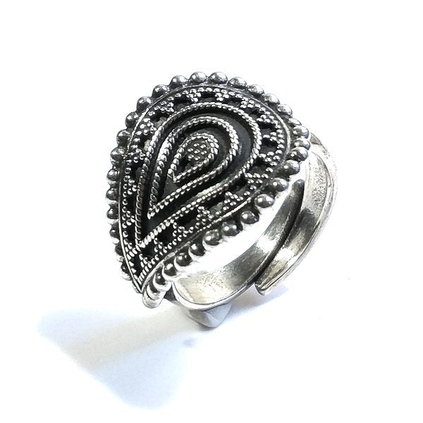 ANELLO fascia MADHURI in argento 925 ANELLO artigianale | GIOIELLI ETNICI