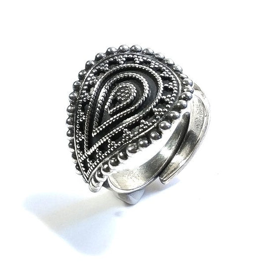 ANELLO fascia MADHURI in argento 925 ANELLO artigianale | GIOIELLI ETNICI