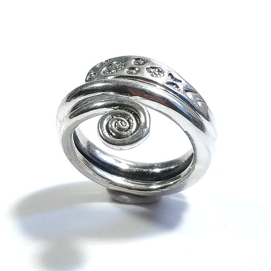 ANELLO fascia SGAW in argento 925 ANELLO artigianale | GIOIELLI ETNICI