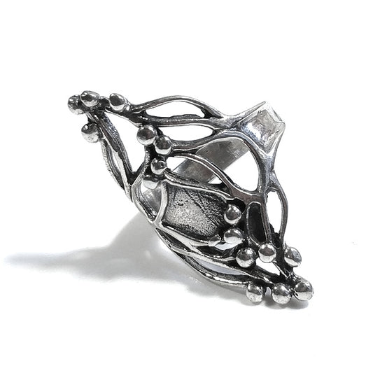 ANELLO fascia PALLAVI in argento 925 ANELLO artigianale | GIOIELLI ETNICI