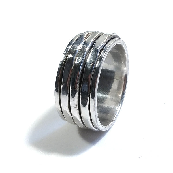 ANELLO fascia NABHITHA in argento 925 ANELLO artigianale | GIOIELLI ETNICI