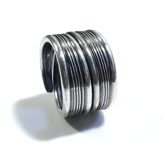 ANELLO fascia NADIA in argento 925 ANELLO artigianale | GIOIELLI ETNICI