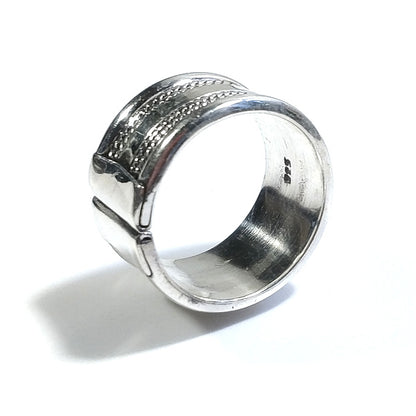 Copia del ANELLO fascia NAITEE in argento 925 ANELLO artigianale | GIOIELLI ETNICI
