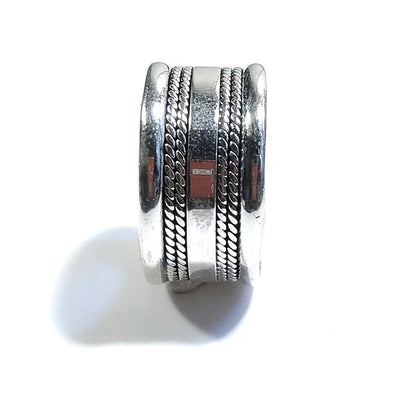Copia del ANELLO fascia NAITEE in argento 925 ANELLO artigianale | GIOIELLI ETNICI