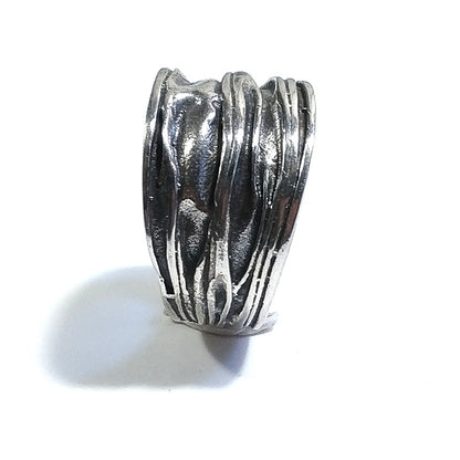 ANELLO fascia artigianale in argento 925 - NAMITA