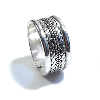 ANELLO fascia NIRA in argento 925 ANELLO artigianale | GIOIELLI ETNICI