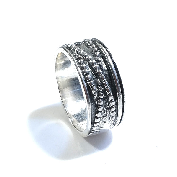 ANELLO fascia NANDINI in argento 925 ANELLO artigianale | GIOIELLI ETNICI