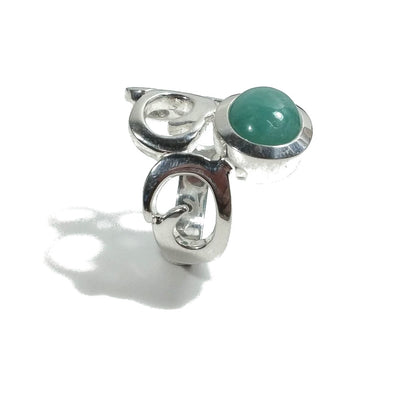 Fascia barocca con CRISOPRASIO in argento 925 | Gioielli barocchi in argento