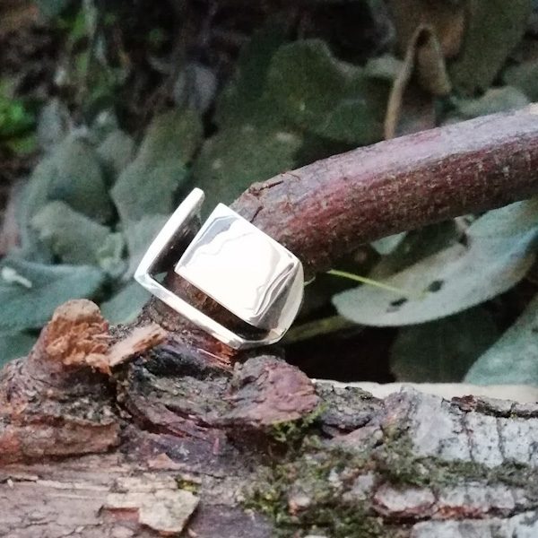 ANELLO artigianale in argento 925 Anello geometrico | GIOIELLI IN ARGENTO