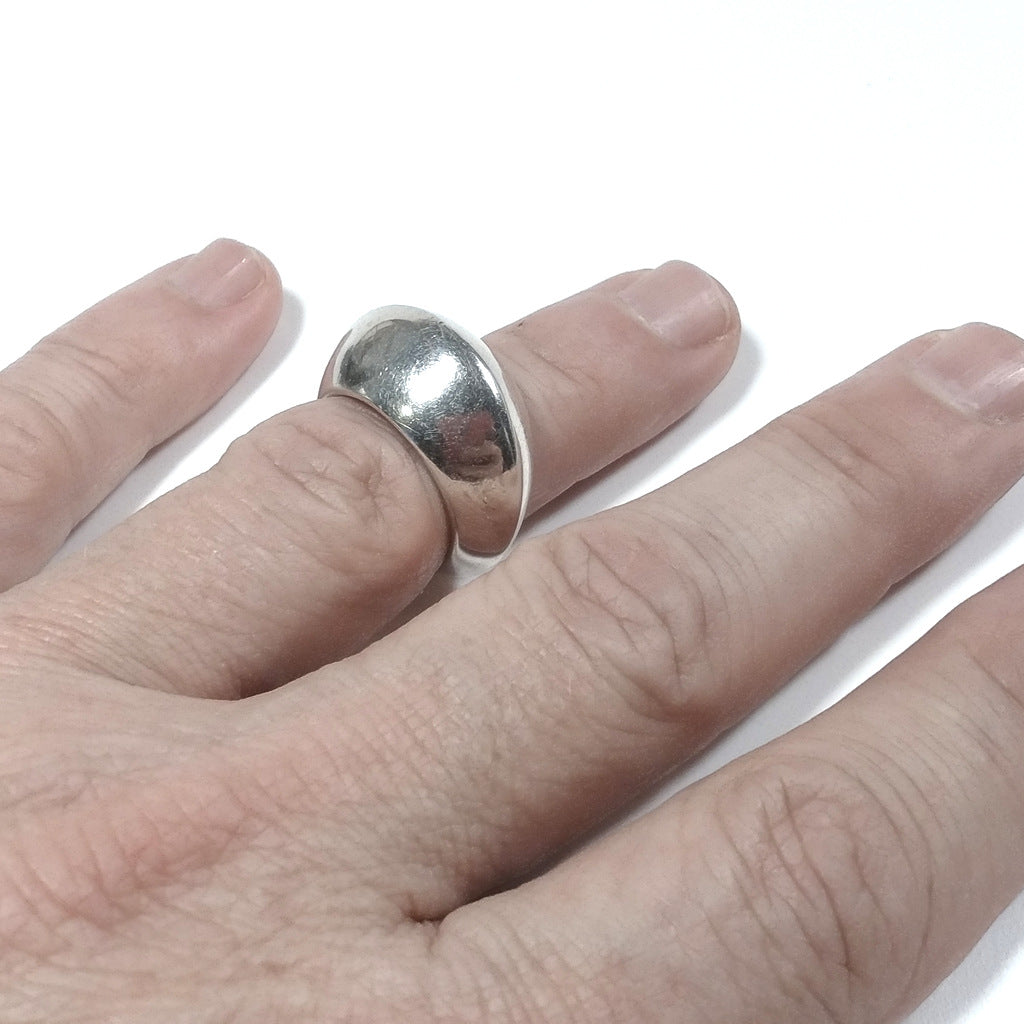 Anello fascia in argento 925 ANELLO artigianale | GIOIELLI IN ARGENTO – immagine2