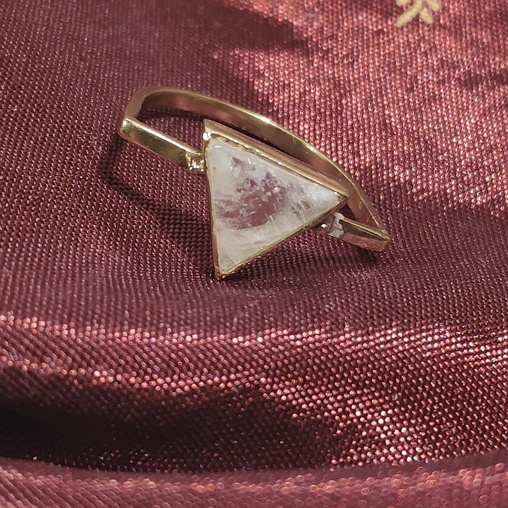 ANELLO JANAKI in ottone color oro ANELLO artigianale ottone