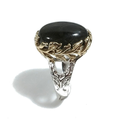 Fascia floreale con LABRADORITE in argento 925 | Gioielli barocchi in argento