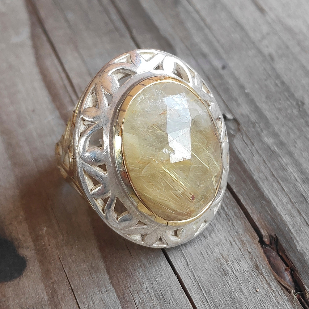 Quarzo rutilato anello discount