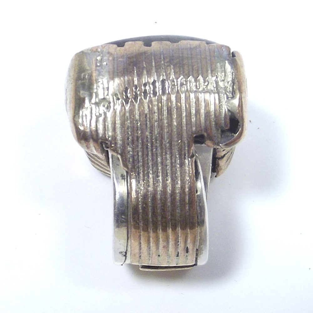 Anello LABRADORITE bronzo e argento - bronzeage1968 – immagine6