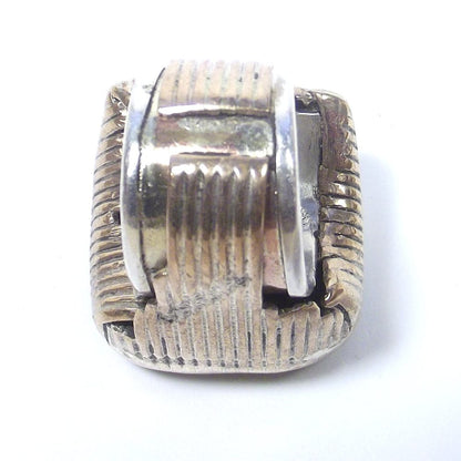 Anello LABRADORITE bronzo e argento - bronzeage1968 – immagine7