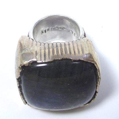 Anello LABRADORITE bronzo e argento - bronzeage1968 – immagine8