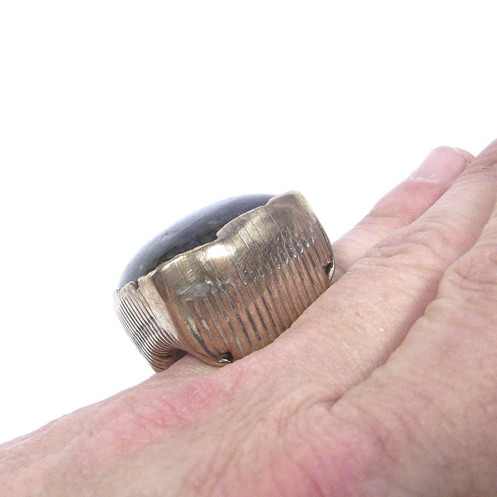 Anello LABRADORITE bronzo e argento - bronzeage1968 – immagine13
