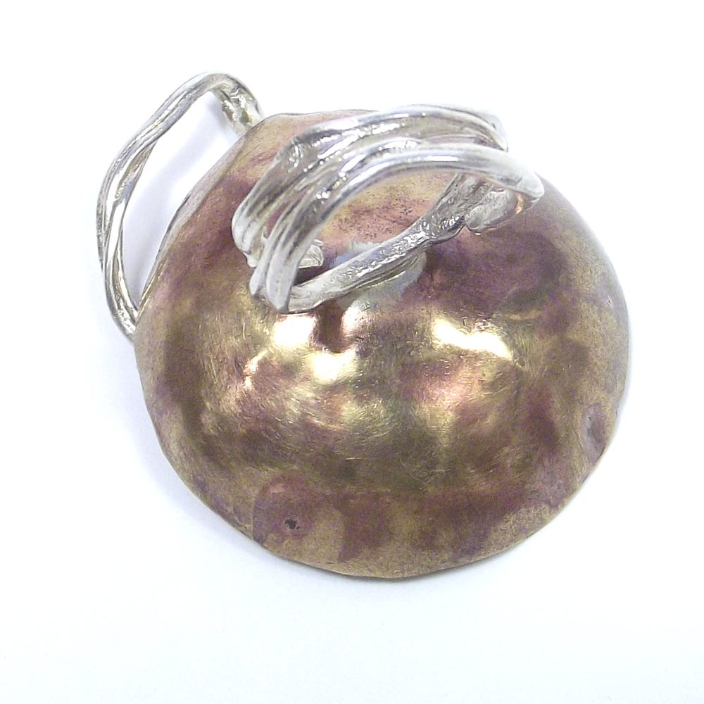 Anello ALBERO della VITA - SERPENTE bronzo e argento - bronzeage1968 – immagine2