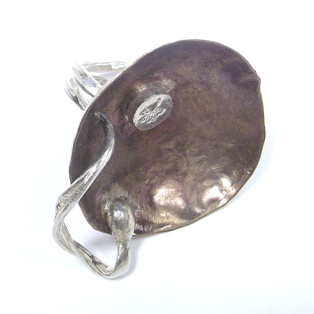 Anello ALBERO della VITA - SERPENTE bronzo e argento - bronzeage1968 – immagine5