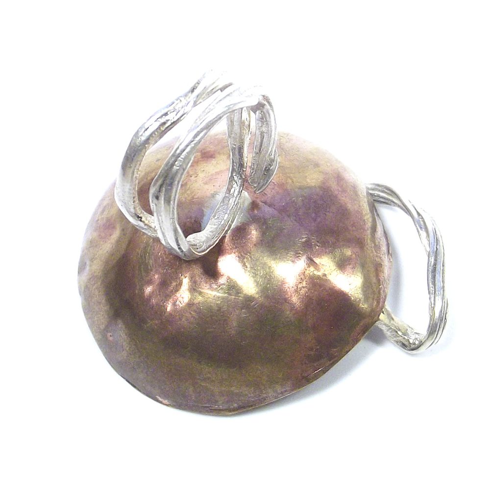 Anello ALBERO della VITA - SERPENTE bronzo e argento - bronzeage1968 – immagine8