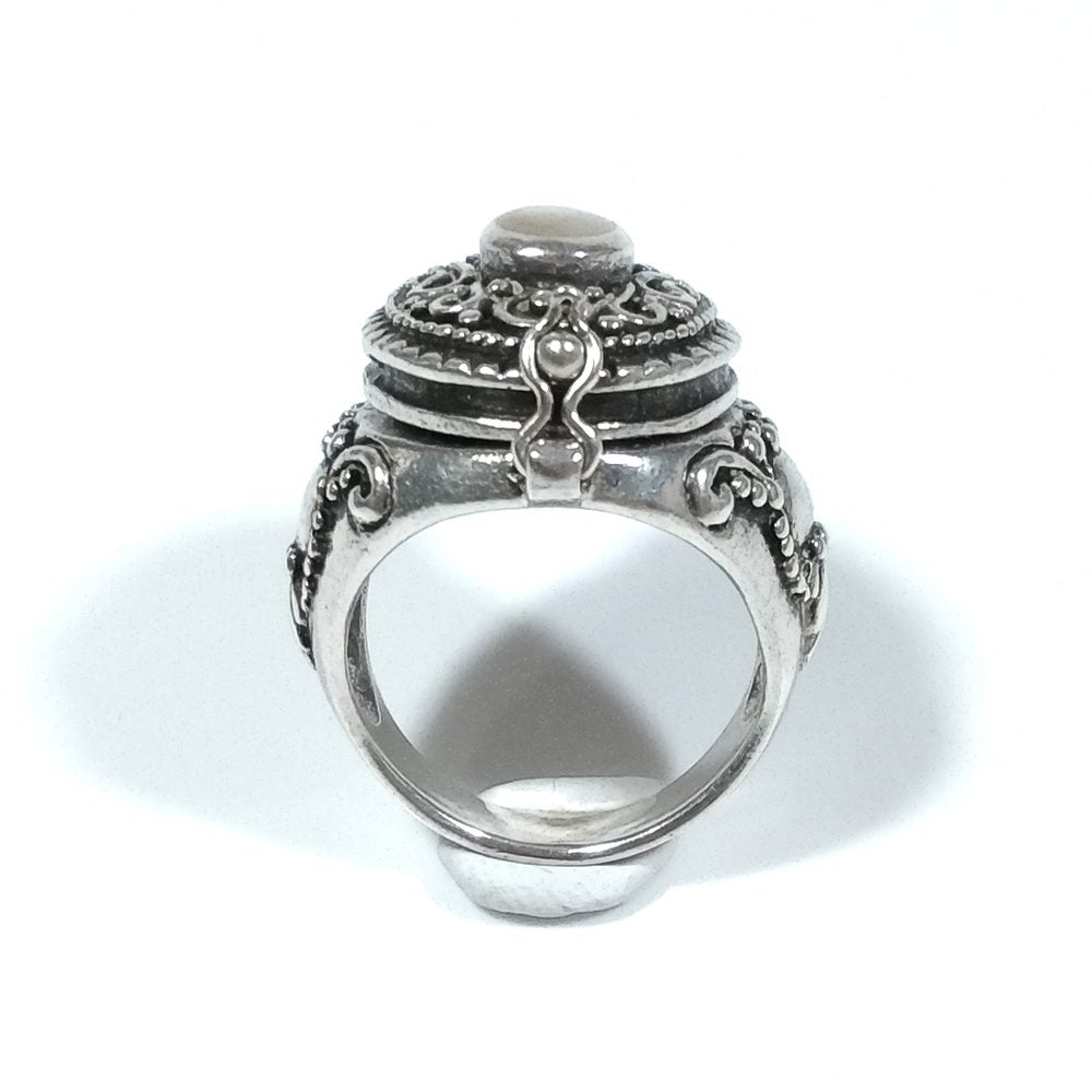 Anello veleno in argento 925 ANELLO artigianale Madreperla | GIOIELLI IN ARGENTO