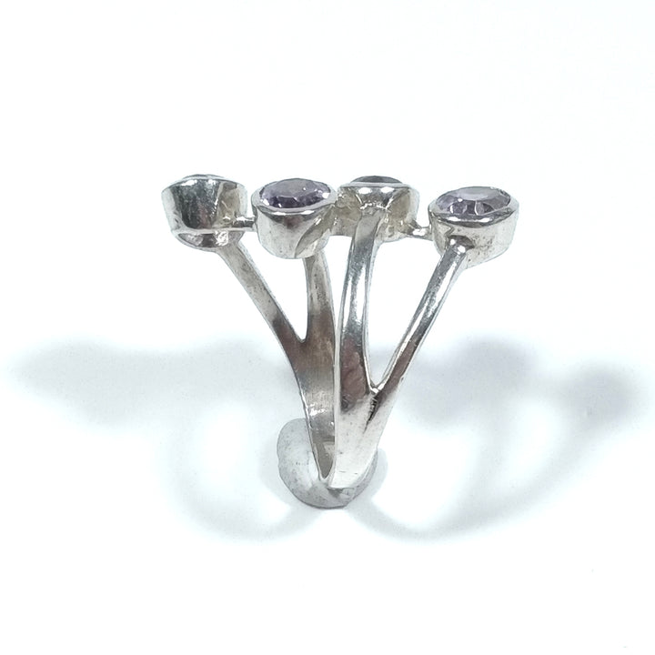 Anello con pietra in argento 925ANELLO artigianaleAmetista | GIOIELLI IN ARGENTO