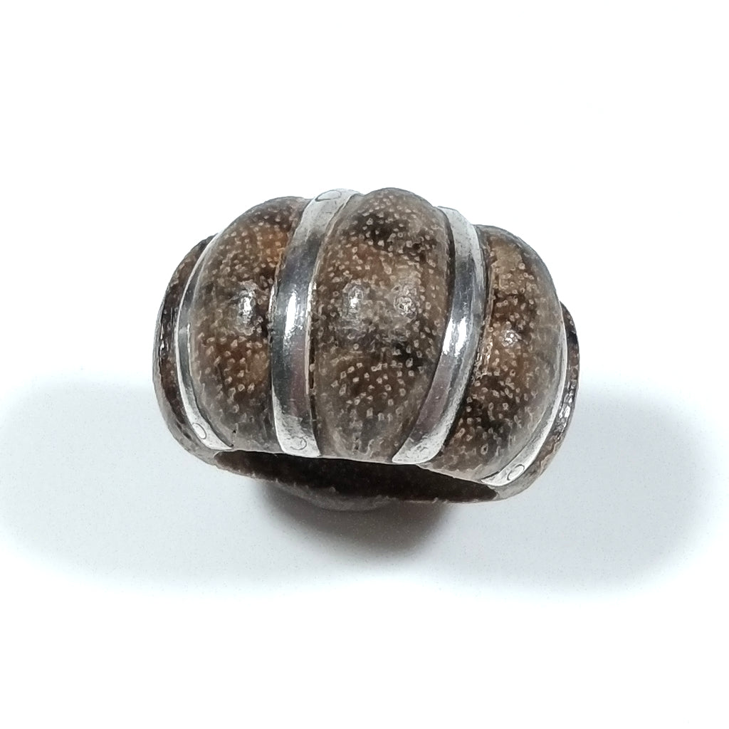 ANELLO artigianale in argento 925 ANELLO artigianale Legno mogano | GIOIELLI IN ARGENTO