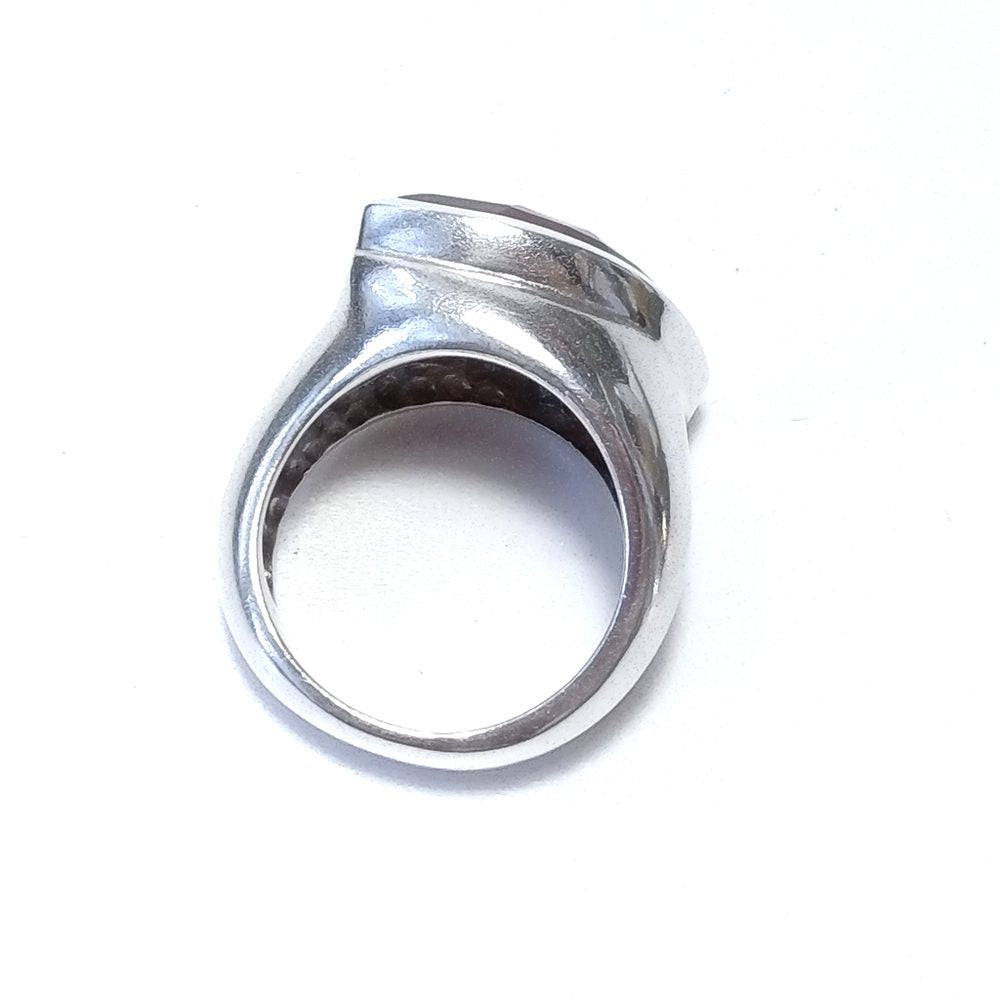 Anello con pietra in argento 925 con Corniola | GIOIELLI IN ARGENTO