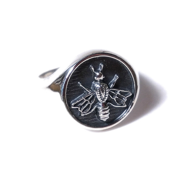 Handcrafted pinky RING in 925 silver APE