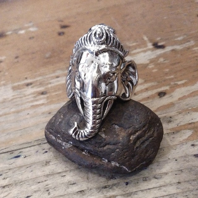 Anello in argento 925 testa di ELEFANTE