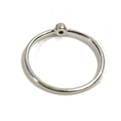 Anello sovrapponibile in argento 925 con pietra | Minimal Le LUCCIOLE