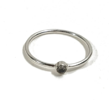 Anello sovrapponibile in argento 925 con pietra | Minimal Le LUCCIOLE