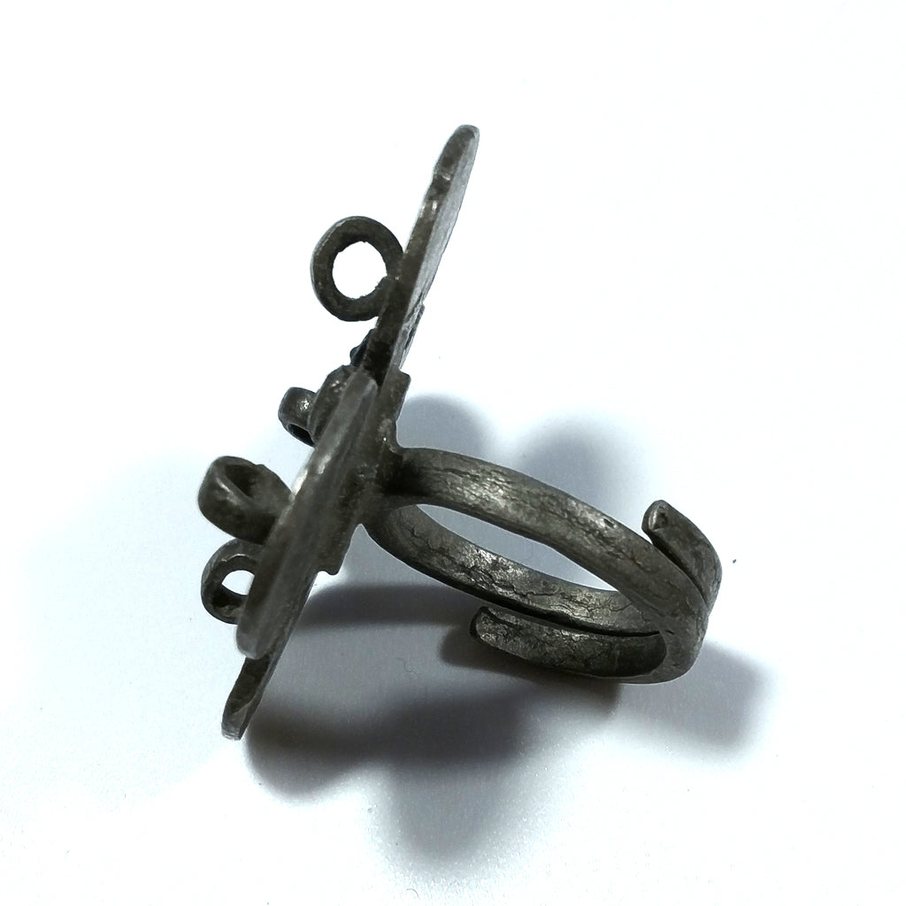 ANELLO ETNICO in argento antico artigianale – fascia