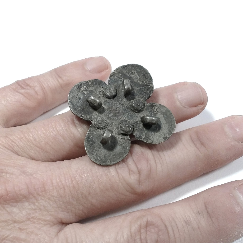 ANELLO ETNICO in argento antico - lavorazione artigianale