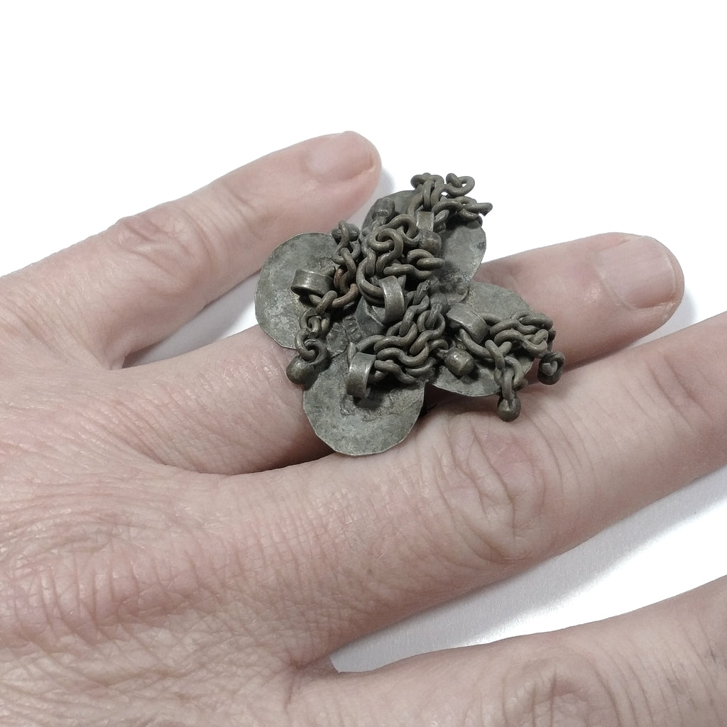 ANELLO ETNICO in argento antico ANELLO artigianale | GIOIELLI ETNICI