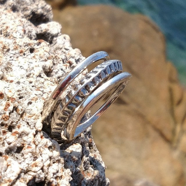 ANELLO ETNICO TAARA argento 925 artigianale