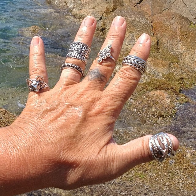 Anello etnico in argento 925 - IZNA