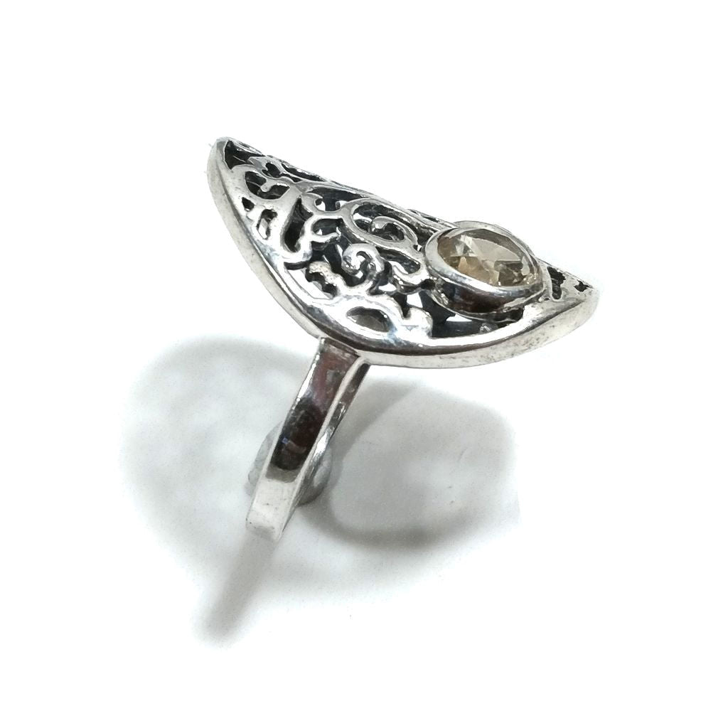 ANELLO Albero della VITA argento 925 con Pietra – fascia sottile