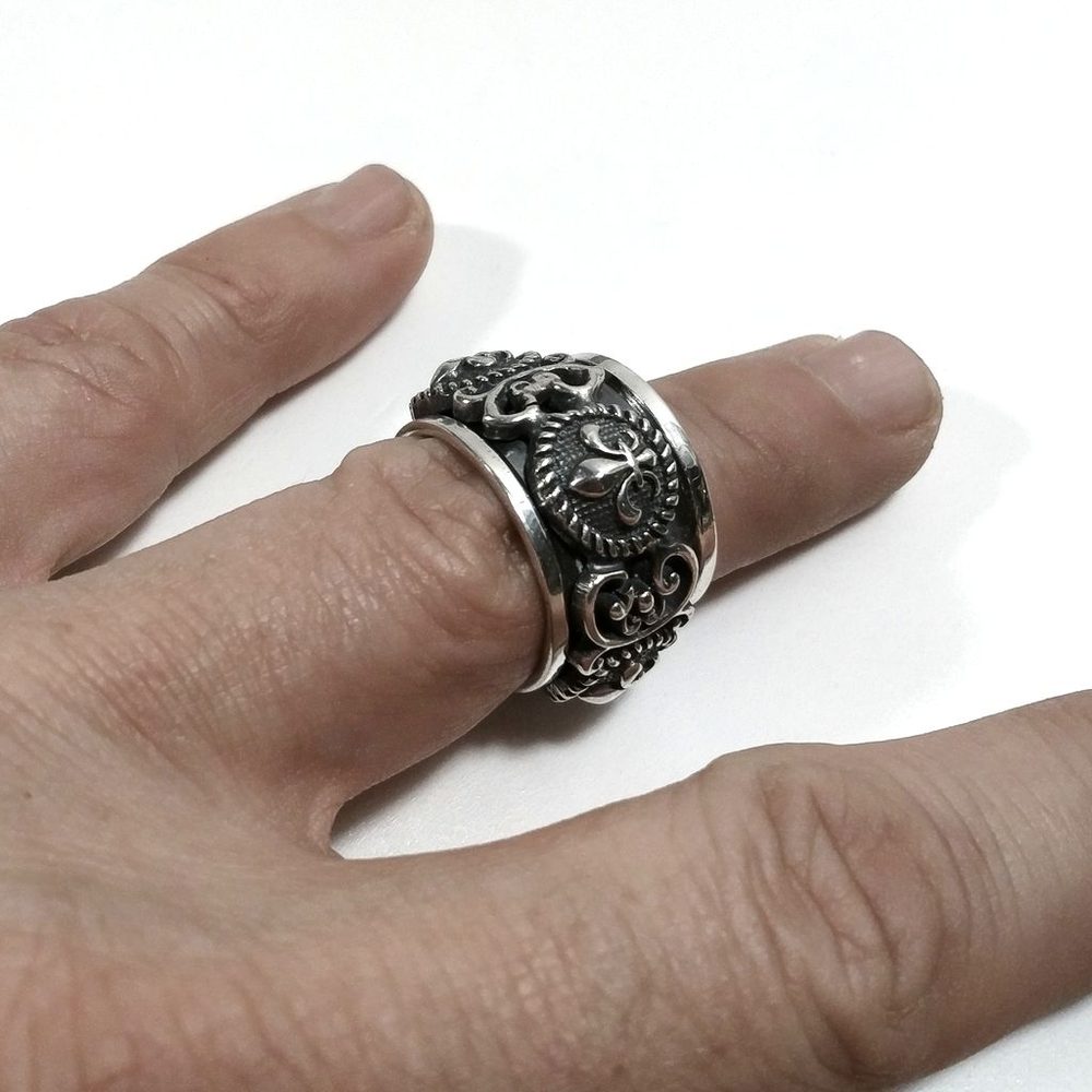 Anello fascia in argento 925 ANELLO artigianale | GIGLIO | ANTISTRESS