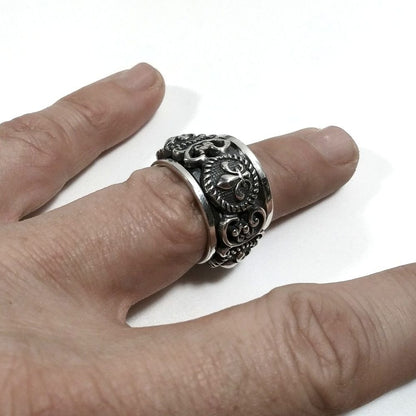 Anello fascia in argento 925 ANELLO artigianale | GIGLIO | ANTISTRESS